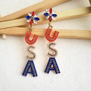 Red, White, & Blue Patriotic Earrings
